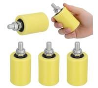 UTHCLO Blocco Puleggia 4 Pezzi Puleggia in Nylon per Porta Scorrevole Ruota Singola Girevole Resistente e Flessibile per Porte a Binario