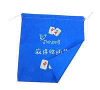 UTHCLO Borsa Stoccaggio per Mahjong con Chiusura Organizzatore Resistente Oxford Mahjong per Viaggi e Accessori Colore Blu