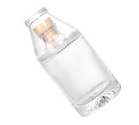 UTHCLO Bottiglia Di Liquore in Vetro Trasparente 100ml, Mini Bottiglia Di Vino Riutilizzabile Con Tazza Abbinata, Senza Perdite Per Alcolici, Per Trasporto e Conservazione Personale