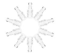 UTHCLO Bottiglie di Vetro per Acqua Santa da 50ml Ricaricabili Set da 12 con Design a Croce di Dimensioni Portatili, per Cerimonie Religiose e Battesimi