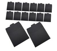UTHCLO Buste per CD in Carta Leggera e Resistente allo Strappo 100 Pezzi Custodie Minimaliste ed Eleganti Nere per Archiviazione e Spedizione Sicura
