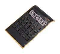 UTHCLO Calcolatrice Solare Professionale Ultra Sottile Nero Portatile e Compatta per Ufficio e Casa Funzioni Base di Calcolo Display LCD Leggera e Facile da Trasportare