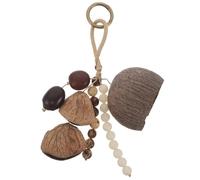 UTHCLO Campana a Guscio di Noce Africana Sonagli Sciamanici Percussioni a Mano Strumenti Musicali Africani Shekere Maracas Tribali per Meditazione e Suoni Terapeutici