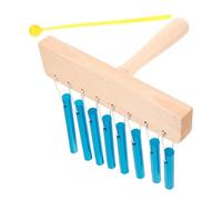 UTHCLO Campanelli Eolici a 8 Note per Ragazzo Ragazza, Strumento a Percussione con Bacchetta e Mazzuolo, Carillon a Vento Portatile in Alluminio Blu per Musica e Spettacoli Didattici