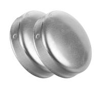 UTHCLO Cappucci per Pali di Avvertimento Rotondi in Metallo, Copertura di Protezione per Pali Esterni da 76 Mm, Set da 2 Pezzi senza Saldatura per Recinzioni e Guardrail Esterni