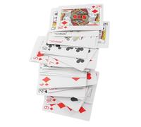 UTHCLO Carte da Gioco in Braille a Caratteri Grandi per Non Vedenti e Ipovedenti, Mazzo Ergonomico Tattile per Giochi di Carte Inclusivi in Famiglia e Apprendimento Colore Casuale