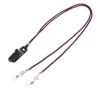 UTHCLO Cinturino di Sicurezza in Silicone Viola per Apparecchi Acustici, Cordino Anti-smarrimento Compatibile con Supporti Auricolari per Anziani, Protezione Resistente per Uso