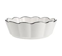 UTHCLO Ciotola Decorativa in Ceramica Bianca a Forma di Fiore, Resistente alle Alte Temperature e Facile da Pulire, la Cucina e Riunioni di Famiglia