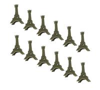 UTHCLO Clip Memo a Forma di Torre Eiffel Portabiglietti da Visita Riutilizzabile e Creativo in Metallo 12 per Decorazioni da Ufficio e Shower