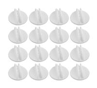 UTHCLO Clip per Cartello da Esposizione Piccola in Plastica Bianca Base Adesiva, Set da 25 Pezzi, Porta Etichetta Rotante per Supermercati e Negozi al Dettaglio