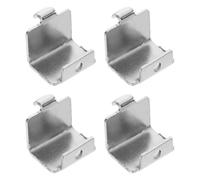 UTHCLO Clip per Ripiano Non Facile da Rompere in Acciaio Inossidabile Congelatore Argento 4 Pezzi, Supporto Solido e Resistente per Organizzatore Refrigeratore