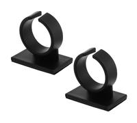 UTHCLO Clip Porta Microfono in Plastica Robusta con Bandiera Adesiva, Set 2 Pezzi, Supporto per Microfono da Intervista Professionale per Tv, Radio e Lavoro Sul Campo