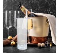 UTHCLO Contenitore Porta Cubetti di Ghiaccio in Acrilico Maniglia Cilindro di Ghiaccio di Ricambio per Distributore Bevande da 5L Dispenser per Succhi e Bevande Fresche per Uso