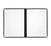 UTHCLO Copertina Trasparente per Menu in Pvc Ecologico, Cartella ad Anelli per Ristorante Protezione Antifango, Custodia per Raccoglitore di Menù da Cucina per Uso Professionale