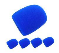 UTHCLO Copertura in Schiuma per Microfono Portatile Spessa 5 Pezzi, Protezione Antispruzzo per Microfoni Karaoke da Palco, Accessori Microfono per Studio, Concerti e Ktv, Compatibile