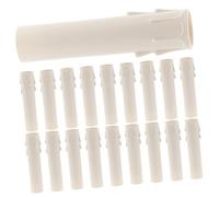 UTHCLO Copritubo Antigoccia per Candele in Plastica Bianca Φ25x100mm, Accessori Portalampada per Lampadari Decorativi, Set da 20 Pezzi per Feste, Matrimoni e Ambienti Domestici