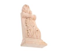 UTHCLO Corbel in Legno Massello Intagliato Stile Europeo Decorazione Vintage per Interni ed Esterni Facile da Installare e Personalizzare