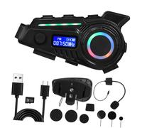 UTHCLO Cuffie wireless per casco moto con memoria microfono integrato per chiamate chiare batteria e struttura leggera per uso prolungato