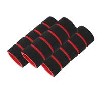 UTHCLO Cuscinetti Antiscivolo in Spugna per Barra Trazioni da Porta, Protezione Manubri per Palestra Domestica, Set 3 Pezzi Nero-Rosso, Accessori per Allenamento Forza e Fitness