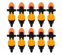 UTHCLO Dripper di Irrigazione Micro Spruzzo 10 Pezzi ABS 180° | Flusso Regolabile, Installazione Versatile, per Orto e Aiuole in Giardino, Uso in Frutteti e Vivai