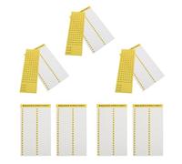 UTHCLO Etichette Adesive Numeriche per Pannelli Interruttori Elettrici, Set da 10 Fogli Gialli Resistenti al Calore e All’umidità, Adesivi per Catalogo Scatole Quadro Elettrico