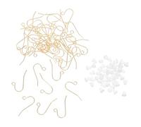 UTHCLO Ganci per Orecchini V Shape in Metallo Anallergico con Fermagli Kit Accessori Fai da Te per Creazione Gioielli Donna per Chiusure e Basi Orecchini Crafting