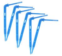UTHCLO Gocciolatori per Irrigazione 100 Pezzi Plastico Blu Nero per Vasi | Tubi da 3/5mm, Flusso Regolato Dalla Pressione, Uso in Orti e Piante da Casa