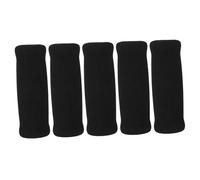 UTHCLO Impugnature per Bastone da Passeggio in Spugna Nera 0,8 Pollici Set da 5 Pezzi Fascia Antiscivolo Ergonomica per Anziani e Disabili Supporto Bastone da Passeggio Comfort