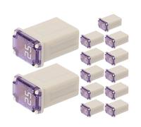 UTHCLO Kit Microfusibili Quadrati per Auto 25A da 15 Pezzi Mini Fusibile per Veicoli Portafusibile a Filo Protezione Circuito Automobilistico per Accessori e Impianti Elettrici di Auto