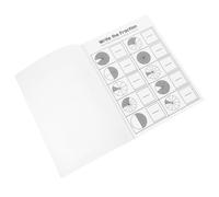 UTHCLO Libro di Apprendimento delle Frazioni con Esercizi Base di Numeratore e Denominatore, Materiale in Carta Portatile per Uso Domestico e Scolastico