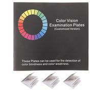 UTHCLO Libro di Tabelle per Test del Daltonismo Diagrammi delle Piastre per Monocromia Schede di Colore per Esami Clinici e a Domicilio Set Portatile Adatto a e Adulti
