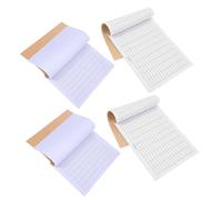 UTHCLO Libro Mastro Contabile da 4 Pezzi Registro di Gestione Dell'inventario e Registro delle Spese Aziendali, Quaderno a Quadretti per Ufficio e Magazzino, Monitoraggio