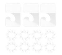 UTHCLO Linguette Adesive per Ganci Trasparenti in PVC Resistenti alle Intemperie, Set da 200 Pezzi, Etichette per Gioielli e Merci al Dettaglio Foro Rotondo per Esposizione in