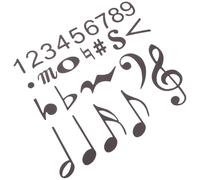 UTHCLO Magneti Musicali per Lavagna Magnetica Simboli di Note Musicali, Doppia Faccia Riutilizzabili, Grande Dimensione 32,5x25,7 Cm per Insegnanti e Studenti in Lezioni Individuali