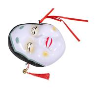 UTHCLO Maschera Cosplay Giapponese in Plastica per Teatro e Feste Accessorio Tradizionale per Performance e Party Divertenti Resistente e Dettagliata per Eventi Culturali e Spettacoli