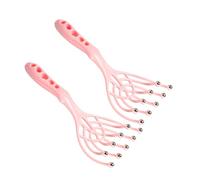 UTHCLO Massaggiatore Testa 2 Pezzi 9 Artigli Design a Artiglio per Massaggio Chioma e Cute Capelluto, Materiale Pp e Pallina D'acciaio, per Head Spa e Rilassamento
