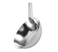 UTHCLO Mestolo in Acciaio Inossidabile con Manico Corto e Piatto Paletta per Cucina e Giardino Facile da e Resistente per Annaffiare e Lavare Verdure