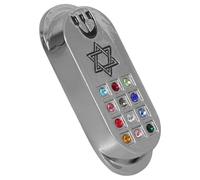 UTHCLO Mezuzah in Metallo Pergamena per Auto, Decorazione Ebraica Vintage in Lega di Ferro, Targa Protettiva per Veicoli e Viaggiatori, Simbolo di Benedizione e Santità