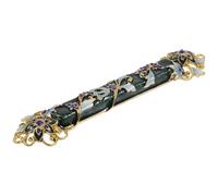 UTHCLO Mezuzah in Metallo retrò Decorativa per Casa Design Vintage, Ornamento Religioso Compatto per Stipite Porta, Simboli Ebraici Benedizione Spazio Domestico