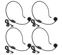 UTHCLO Microfono Omnidirezionale Cablato con Cuffie Professionali 4 Pezzi, Design Ergonomico e Braccio Microfono Regolabile per Insegnanti e Formatori in Aula