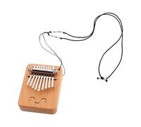 UTHCLO Mini Kalimba in Legno Massello a 9 Tasti Portatile per Principianti con Foro per Aggancio, Pianoforte a Pollice Compatto per Musica da Viaggio e Strumento Manuale Folk