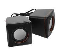UTHCLO Mini Speaker USB per Computer e Laptop Casse Acustiche Portatili in ABS con Subwoofer Integrato Design Compatto Salvaspazio per Desktop