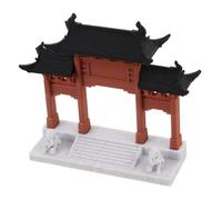 UTHCLO Miniatura Modello Porta Antica Cinese per Micro Paesaggio Decorazione Architettonica in Miniatura per Acquario e Bonsai Design Compatto e Facile da Assemblare Stile Storico per