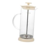 UTHCLO Montalatte Manuale Inossidabile e Vetro Cappuccinatore Pompa per Latte Cappuccino e Cremosa Facile da e Utilizzare