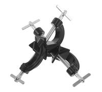 UTHCLO Morsetto Scientifico da Laboratorio a Croce in Lega Sperimentale Nera, Regolabile Doppia Vite, Set 2 Pezzi per Supporto Provette e Fiasche, Uso in Laboratori Chimici e