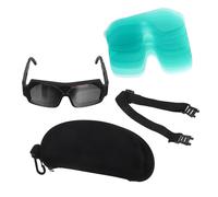 UTHCLO Occhiali Protettivi per Saldatura Oscuramento Automatico, Set Completo Custodia e 20 Protezioni, Occhiali da Saldatura Professionali per Lavori Industriali e Sicurezza Occhi