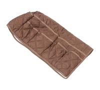 UTHCLO Organizer Portaoggetti per Braccioli del Divano in Tela Marrone, Borsa Porta Telecomando per Poltrona Reclinabile, Contenitore Laterale Sospeso Multiuso per Soggiorno e Ufficio