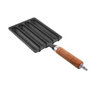 UTHCLO Padella in Ghisa per Salsicce Scomparti Antiaderente Stampo per Hot Dog da Forno Leggero e Facile da Utensile per e Cuocere Salsicce Fatta