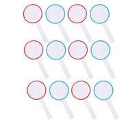 UTHCLO Palette Cancellabili a Secco con Manico 24 Pezzi Lavagne Bianche Portatili 10X20 CM Tabelloni Segnapunti Scrivibili per Votazioni in Aula ed Eventi Sportivi