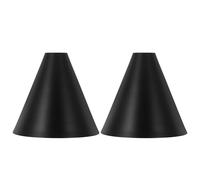 UTHCLO Paralume in Ferro a Cono 2 Pezzi Coprilampada in Metallo Vintage per Lampada da Tavolo Piccola e Lampada a Sospensione Protezione Decorativa per Applique da Parete per Ambienti